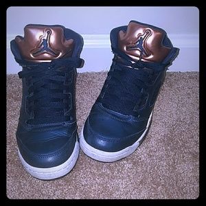 Bronze Jordan Retro 5's